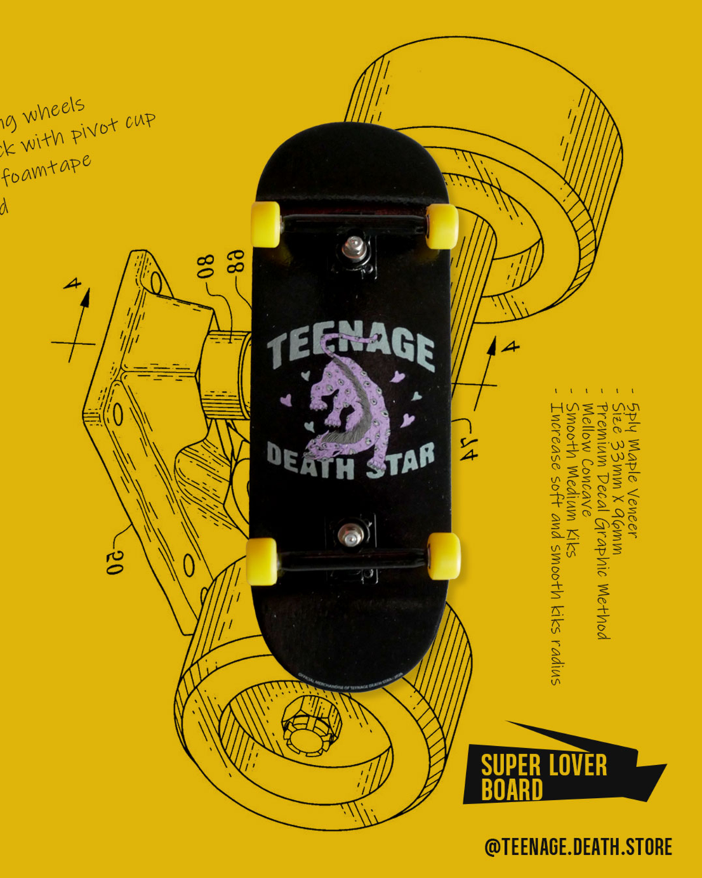 Teenage Death Store - Deck Super Lover Board