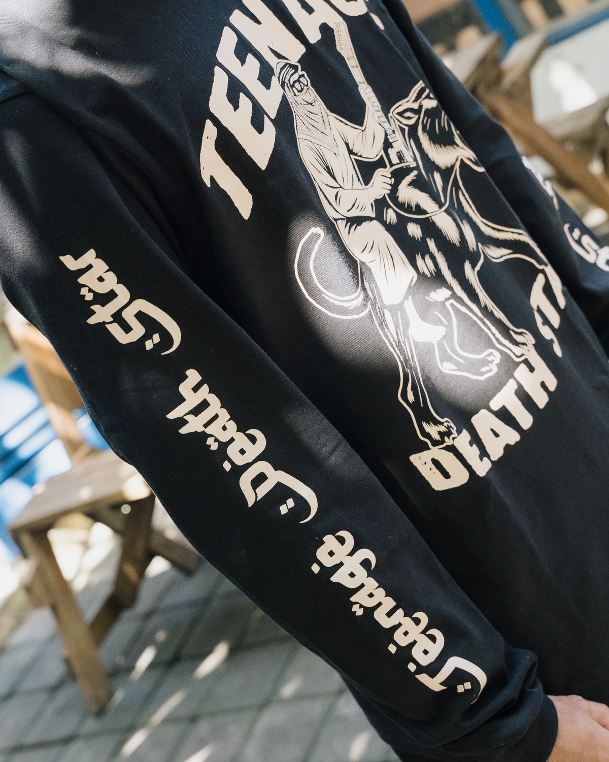 teenage death store - FSLR ARABIAN BLACK LONGSLLEVE
